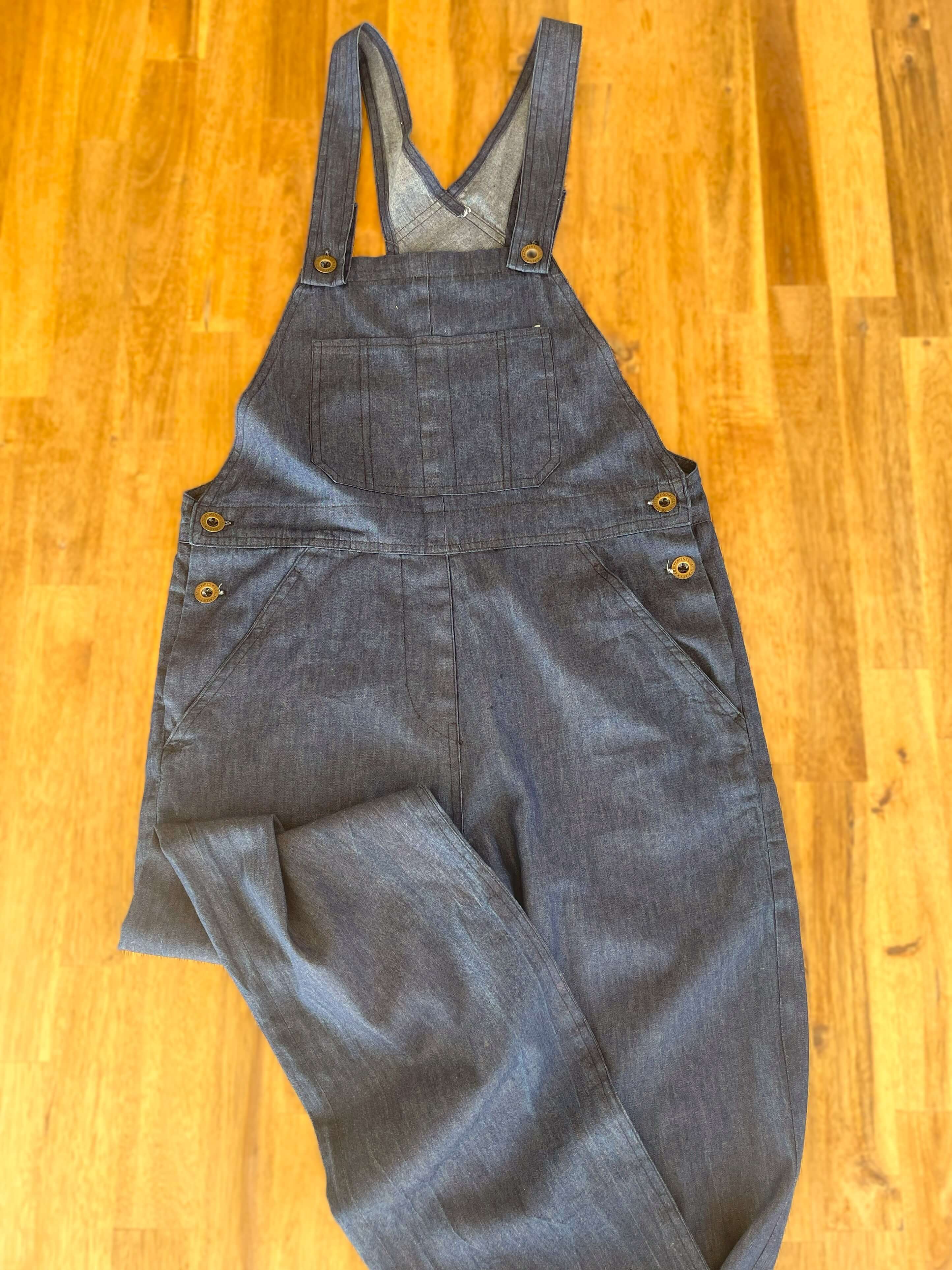 Front view of the gardening overall by Harlene